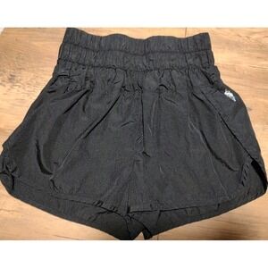 Women's Free People FP Movement The Way Home Shorts Black Athletic High Rise Sm